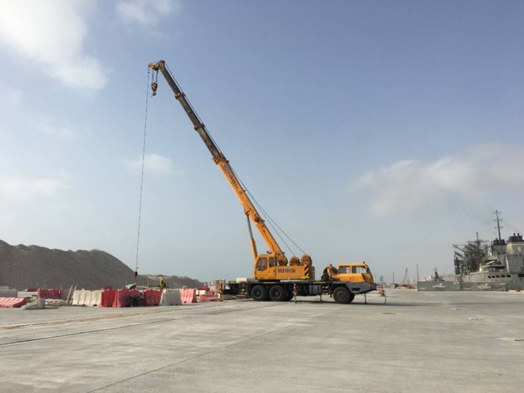 Excavator Working at Duqm